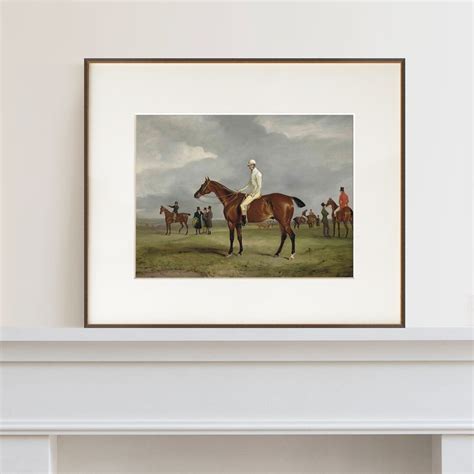 Vintage Horse Painting Race Horse Print Gift for Equestrian Vintage ...