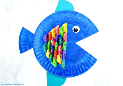 Super Cute Paper Plate Fish Craft for Kids - Natural Beach Living ...