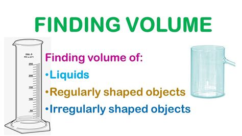 Measuring The Volume of LIQUIDS, REGULAR & IRREGULAR Objects. - YouTube