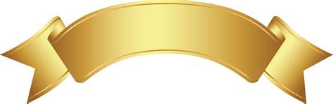 gold ribbon banner 22324116 PNG