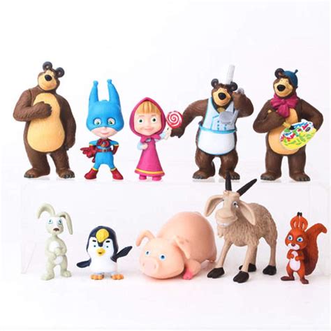 Buy Masha and The Bear RoyalToys Masha Bear Figure Figures Complete ...