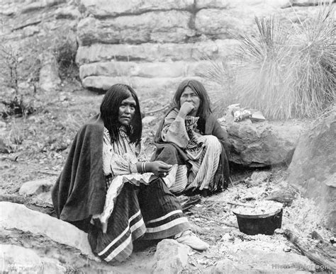 Native American Women Cooking – Colorized Historical Pictures