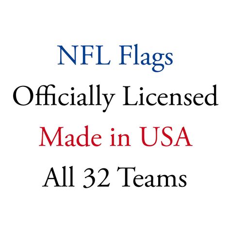 NFL 3'x5' Officially Licensed Flags Made in USA - Grand New Flag, LLC