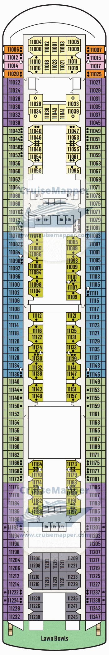 Pacific Encounter Cruise Ship Deck Plan