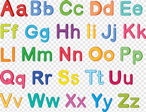 English alphabet Letter, Color cartoon alphabet, cartoon Character ...