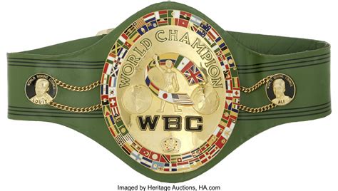 WBC World Heavyweight Championship Boxing Belt Awarded to Joe | Lot ...