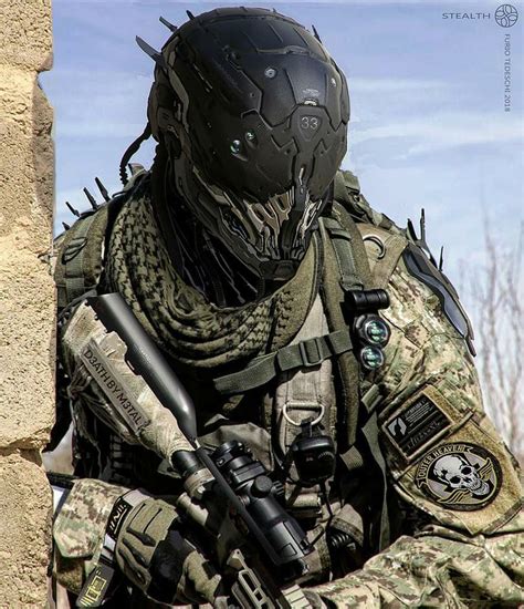 Military Tech on Behance in 2020 | Futuristic helmet, Sci fi armor ...