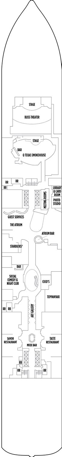 Norwegian Bliss Deck plan & cabin plan