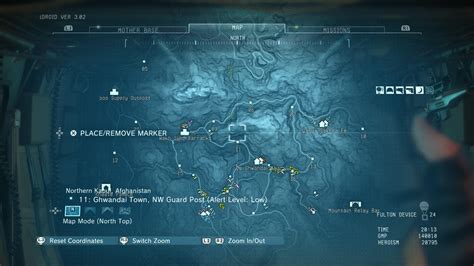 Map - Metal Gear Solid V: The Phantom Pain | Interface In Game