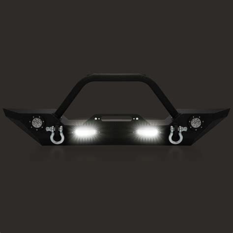 YIKATOO® Front Bumper for 2007-2018 Jeep Wrangler JK,with LED Lights ...