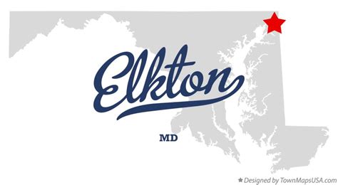 Map of Elkton, MD, Maryland