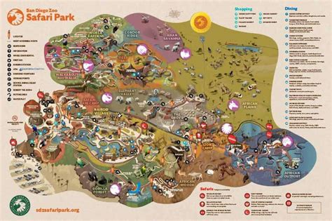 San Diego Zoo Safari Park Park Map