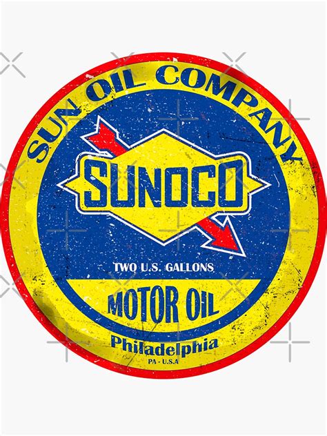 "Sunoco oil company vintage sign" Sticker for Sale by Ploxd | Redbubble