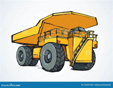 Dump Truck. Vector Drawing | CartoonDealer.com #151875150