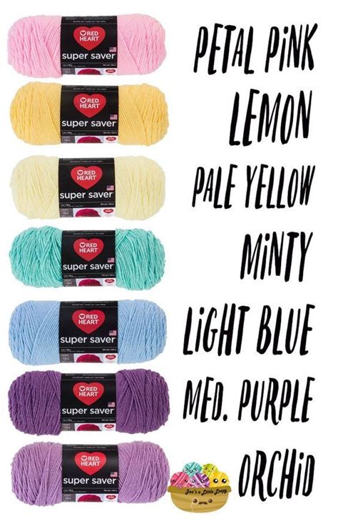 Red Heart Yarn Color Chart