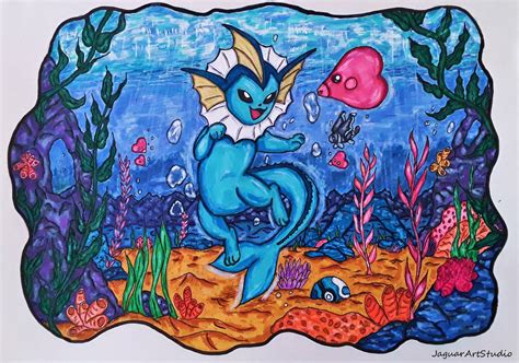 Vaporeon by JaguarArtStudio on DeviantArt