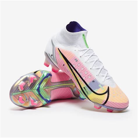 Nike Mercurial Superfly Dragonfly 8 Elite FG - White/Metallic Silver ...