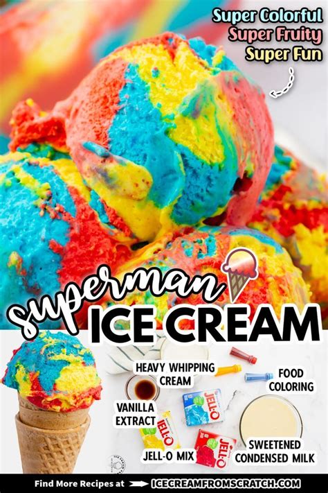 Best Superman Ice Cream Recipe | Superman ice cream, Ice cream maker ...