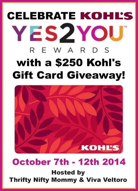 $250 Kohl's Gift Card Giveaway - ends 10/12 - Everything Mommyhood