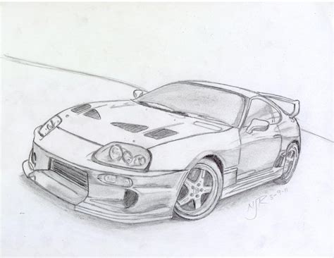 Toyota Supra drawing Toyota Supra Mk4, Autos Toyota, Toyota Prius ...