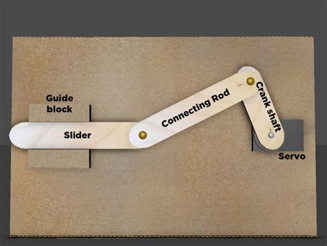 Build the Slider Crank | Slider Crank Mechanism -- from Cardboard and ...