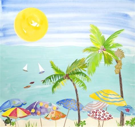 1000+ images about Whimsical Beach Art on Pinterest | Folk art, Folk ...