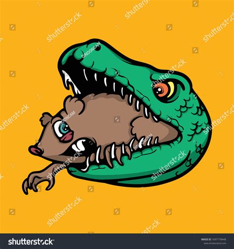 Snake Eating Rat Concept Rat Inside Stock Vector (Royalty Free ...