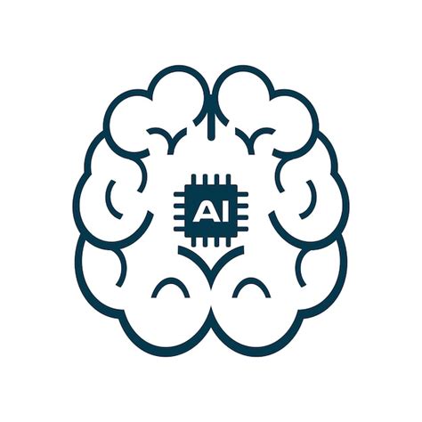 Premium Vector | Brin of artificial intelligence icons ai icon vector ...