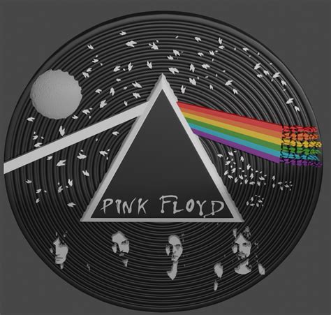 STL file Pink Floyd - Dark Side Of The Moon Vinyl・3D printer design to ...