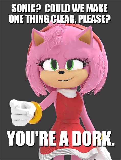 What Amy Rose Thinks of Sonic by 50percentgrey on DeviantArt