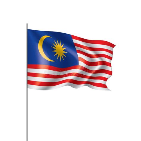 Malaysia Flag, Vector Illustration Stock Vector - Illustration of ...