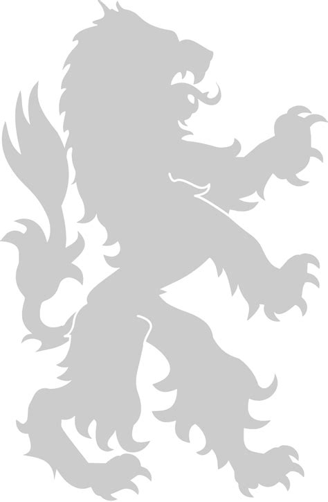 Lion rampant crest 36644315 Vector Art at Vecteezy