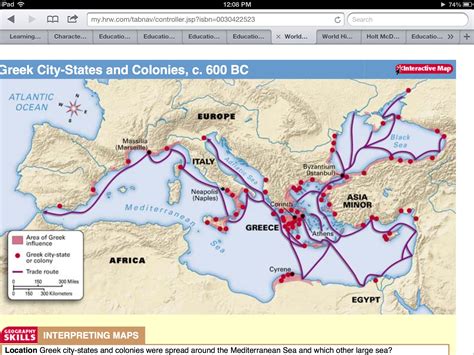 This is a map of the trade routes of the cities that were used to trade ...