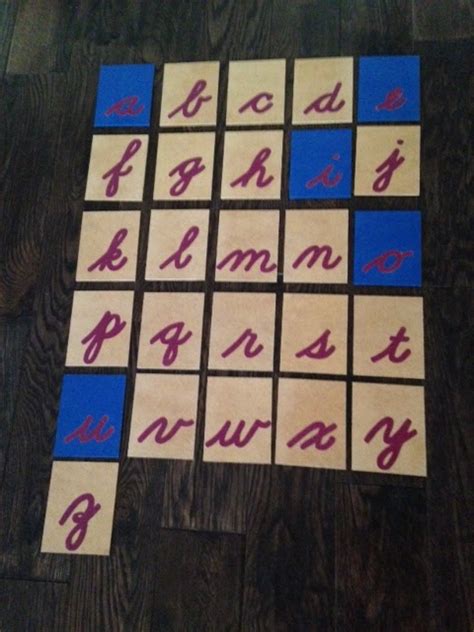 "Making Montessori Ours": DIY Cursive Sandpaper Letters, Montessori ...