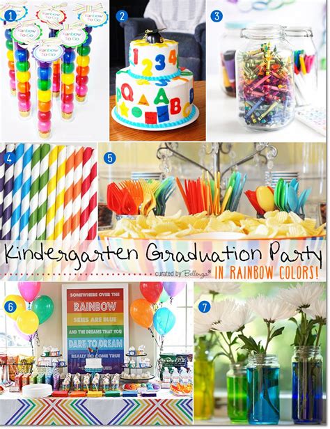 Fun Ideas for a Kindergarten Graduation Party in Rainbow Colors ...