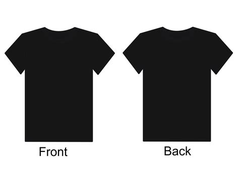 Front And Back T Shirt Template