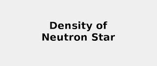 Density of Neutron Star 2022