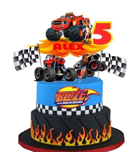 Blaze And The Monster Machines Edible Cake Topper | stickhealthcare.co.uk