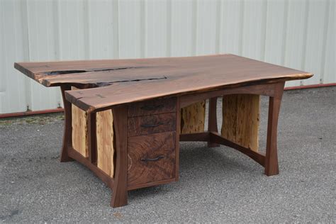 Custom Live Edge Walnut Executive Desk by Corey Morgan Wood Works ...