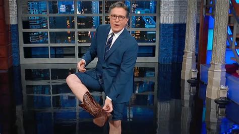 Colbert Mocks DeSantis For Wearing Lifts In His Cowboy Boots