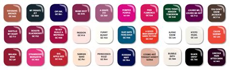 Awesome New Opi Gel Colors #9 Opi Gel Nail Polish Color Chart ...