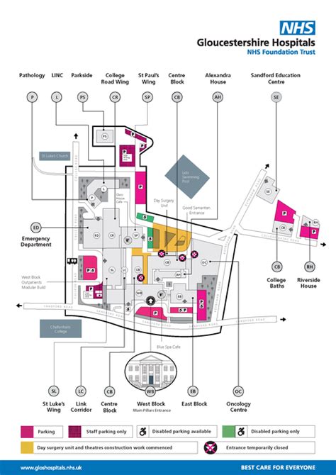 Cheltenham General Hospital Map