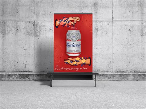 POSTER BUDWEISER | BRANDING on Behance