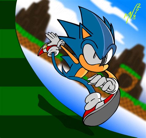 Sonic Running Animated Gif