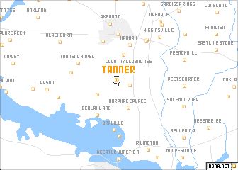 Tanner (United States - USA) map - nona.net