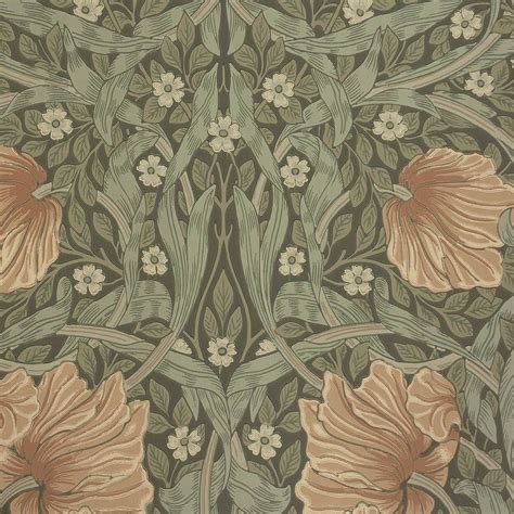 Pimpernel Wallpaper Bayleaf/Manilla (210388) - William Morris & Co ...