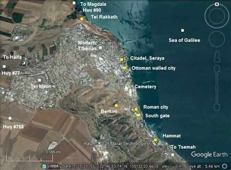 Sea Of Tiberias Map