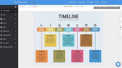 Blank Timeline Template 10 Events | HQ Template Documents