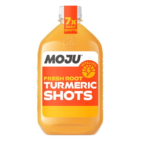 MOJU Health Shots - LARGE Turmeric Vitality Bottle X 8 X 420ml - cnfoods