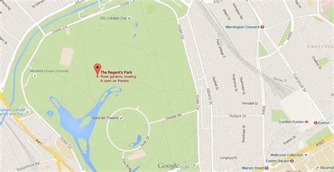 Map of Regent’s Park